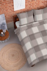 POŚCIEL FLANELOWA 160x200 KRATKA