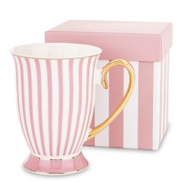SCARLET PINK STRIPE - KUBEK RÓŻOWE PASKI 300ML 