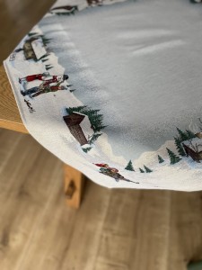 SERWETA GOBELINOWA ŚWIĄTECZNA NARTY